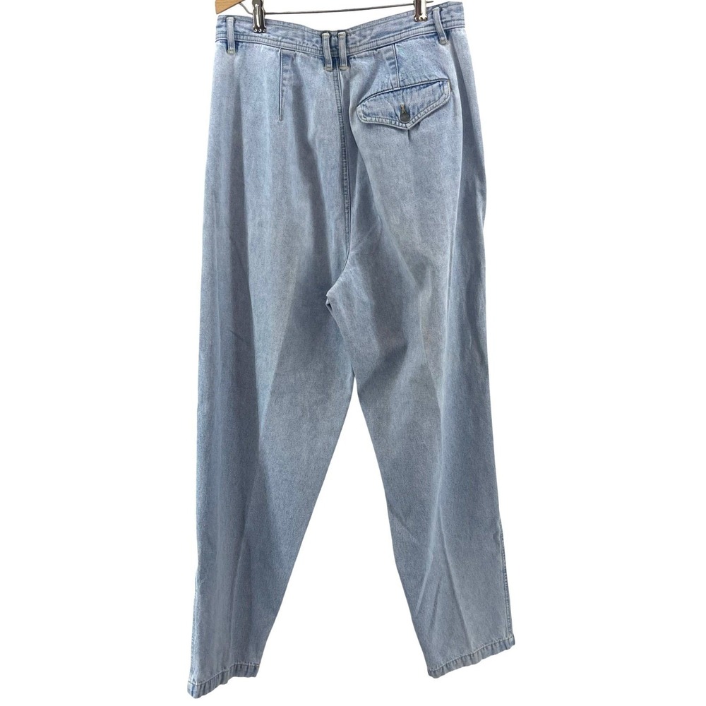 Vintage 90s LizWear Mom Jeans Womens 12 Pleated Tapered High Waist‎ Retro Denim